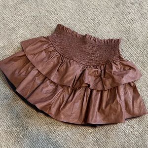 NWT Mustard Seed Boutique Leather Skirt